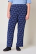 Schlupfhose Rose, gerades Bein, Minimalmuster, Elastikbund, Biobaumwolle