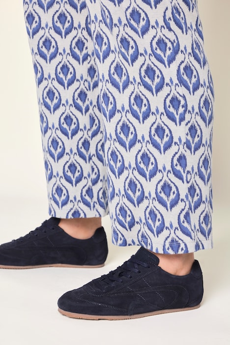 Schlupfhose Rose, gerades Bein, Minimalmuster, Elastikbund, Biobaumwolle