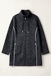 Strickfleece-Jacke, A-Linie, farbige Details, Langarm