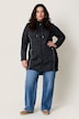 Strickfleece-Jacke, A-Linie, farbige Details, Langarm