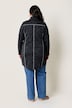 Strickfleece-Jacke, A-Linie, farbige Details, Langarm