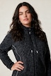Strickfleece-Jacke, A-Linie, farbige Details, Langarm