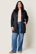 Strickfleece-Jacke, A-Linie, farbige Details, Langarm