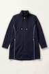 Strickfleece-Jacke, A-Linie, farbige Details, Langarm