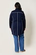 Strickfleece-Jacke, A-Linie, farbige Details, Langarm