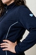 Strickfleece-Jacke, A-Linie, farbige Details, Langarm