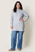 Strickfleece-Jacke, A-Linie, farbige Details, Langarm