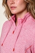 Strickfleece-Jacke, A-Linie, farbige Details, Langarm