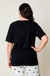 Shirt, Relaxed Fit, Zierperlen-Stickerei, Halbarm