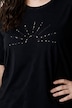 Shirt, Relaxed Fit, Zierperlen-Stickerei, Halbarm