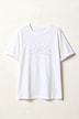 Shirt, Relaxed Fit, Zierperlen-Stickerei, Halbarm