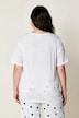 Shirt, Relaxed Fit, Zierperlen-Stickerei, Halbarm