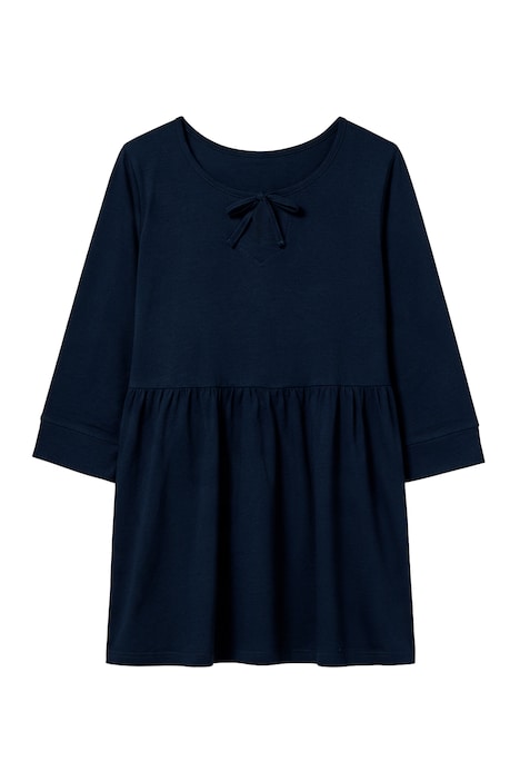 Longshirt, längere A-Linie, Quernaht, 3/4-Ärmel