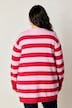 Strickjacke, Classic Fit, Blockstreifen, aufgesetzte Taschen