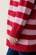 Strickjacke, Classic Fit, Blockstreifen, aufgesetzte Taschen