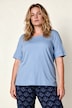 T-Shirts, 2er-Pack, Rippjersey, Rundhals, Halbarm, Biobaumwolle