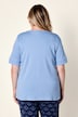 T-Shirts, 2er-Pack, Rippjersey, Rundhals, Halbarm, Biobaumwolle