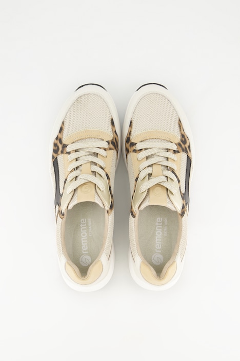 Remonte Sneaker, Leder, Leo-Details, Wechselfußbett, Weite H