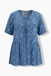 Bluse, A-Linie, Schleifen-Verschluss, Glocken-Halbarm