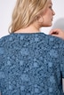 Bluse, A-Linie, Schleifen-Verschluss, Glocken-Halbarm