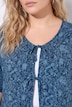 Bluse, A-Linie, Schleifen-Verschluss, Glocken-Halbarm