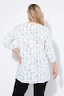 Bluse, A-Linie, Muster, V-Ausschnitt