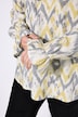 Bluse, A-Linie, Muster, Langarm mit Volant