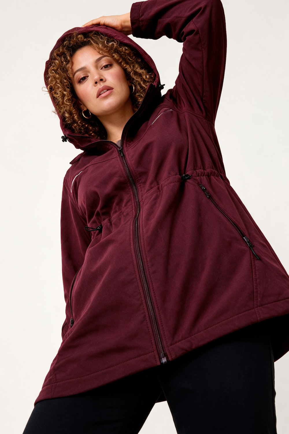 HYPRAR Softshell-Funktionsparka, 3fach-Funktion, Kapuze