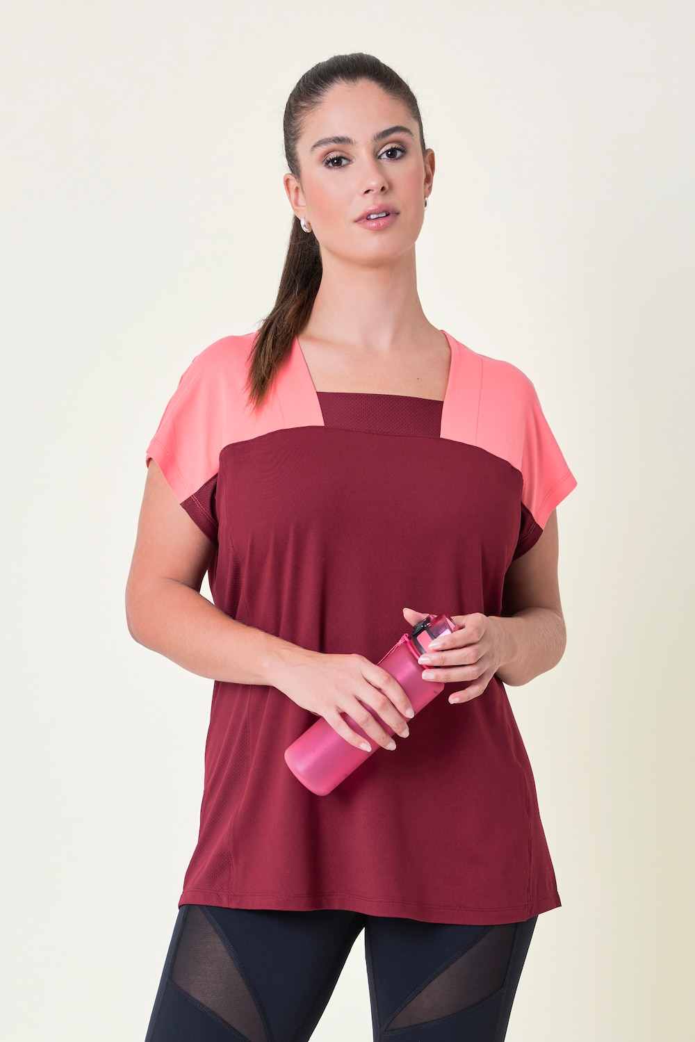 Funktions-Shirt, Slim Fit, Colorblocking, Mesh-Einsätze, QuickDry