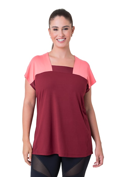 Funktions-Shirt, Slim Fit, Colorblocking, Mesh-Einsätze, QuickDry