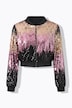 Blouson, Classic Fit, Pailletten, Farbverlauf, Collegekragen