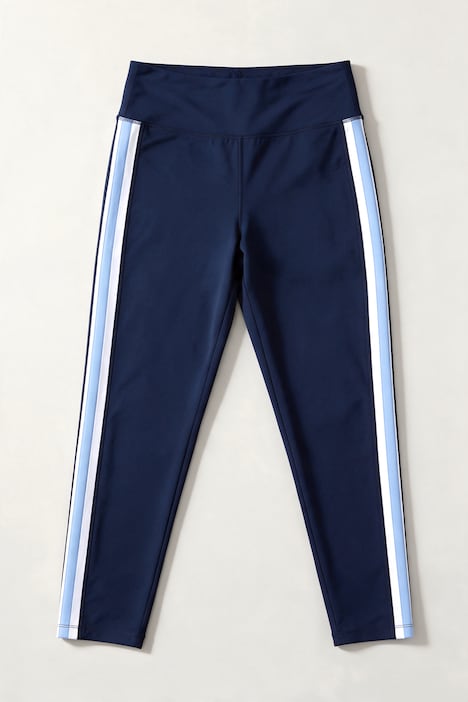 Sport-Leggings, Tight Fit, High Waist, Seitenstreifen