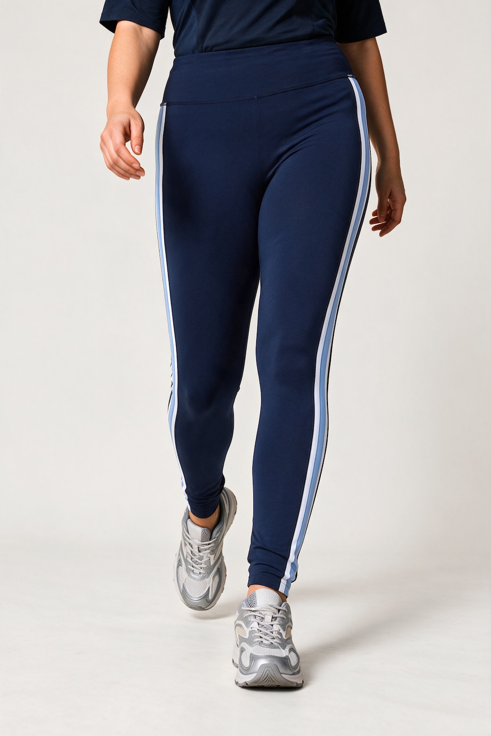 Sport-Leggings, Tight Fit, High Waist, Seitenstreifen