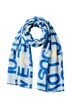 Scarf, versatile design, JUST LOVE lettering with hearts