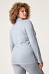 Yoga-Shirt, Slim Fit, Stehkragen, Wickeloptik