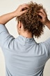 Yoga-Shirt, Slim Fit, Stehkragen, Wickeloptik