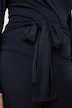 Yoga-Wickelshirt, Fitted Fit, seitliches Bindeband