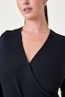 Yoga-Wickelshirt, Fitted Fit, seitliches Bindeband