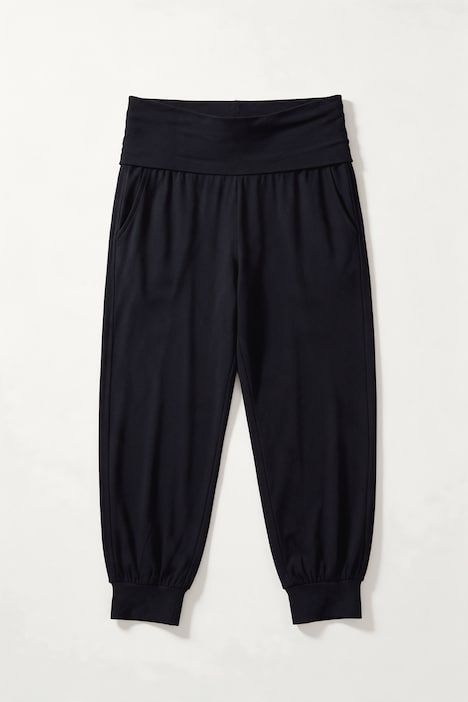Yogahose, weite Passform, elastischer Saum, Modalmix-Jersey