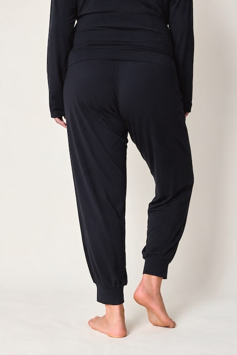 Yogahose, weite Passform, elastischer Saum, Modalmix-Jersey