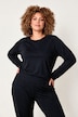 Yoga-Shirt, Relaxed Fit, breiter Elastikbund
