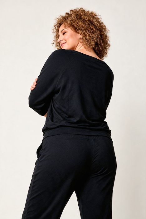 Yoga-Shirt, Relaxed Fit, breiter Elastikbund