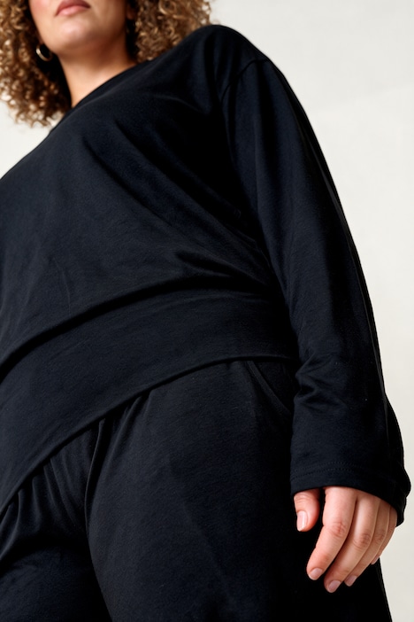 Yoga-Shirt, Relaxed Fit, breiter Elastikbund