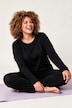 Yoga-Shirt, Relaxed Fit, breiter Elastikbund