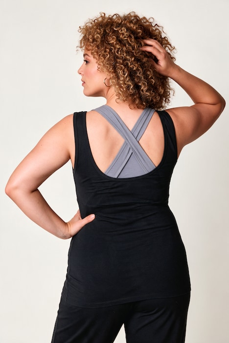 Yoga-Top, Slim Fit, Layering-Look, Racerback