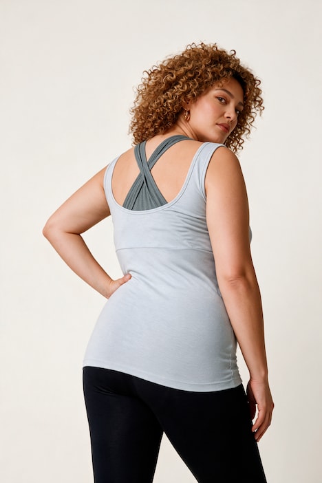Yoga-Top, Slim Fit, Layering-Look, Racerback