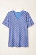 T-Shirt, Relaxed Fit, Punkte, Seitenschlitze