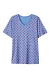 T-Shirt, Relaxed Fit, Punkte, Seitenschlitze