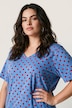 T-Shirt, Relaxed Fit, Punkte, Seitenschlitze