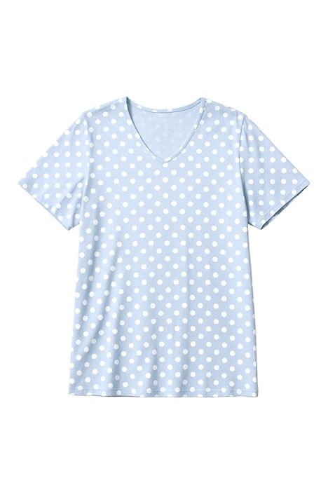 T-Shirt, Relaxed Fit, Punkte, Seitenschlitze